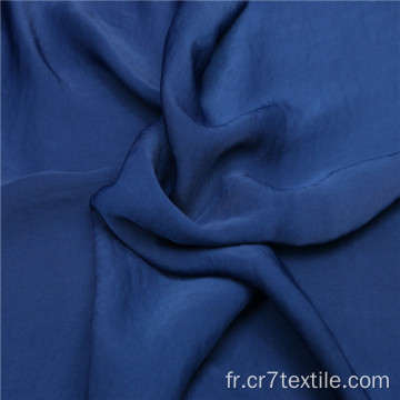 Tissus en mousseline de soie en polyester teint polaire bleu marine